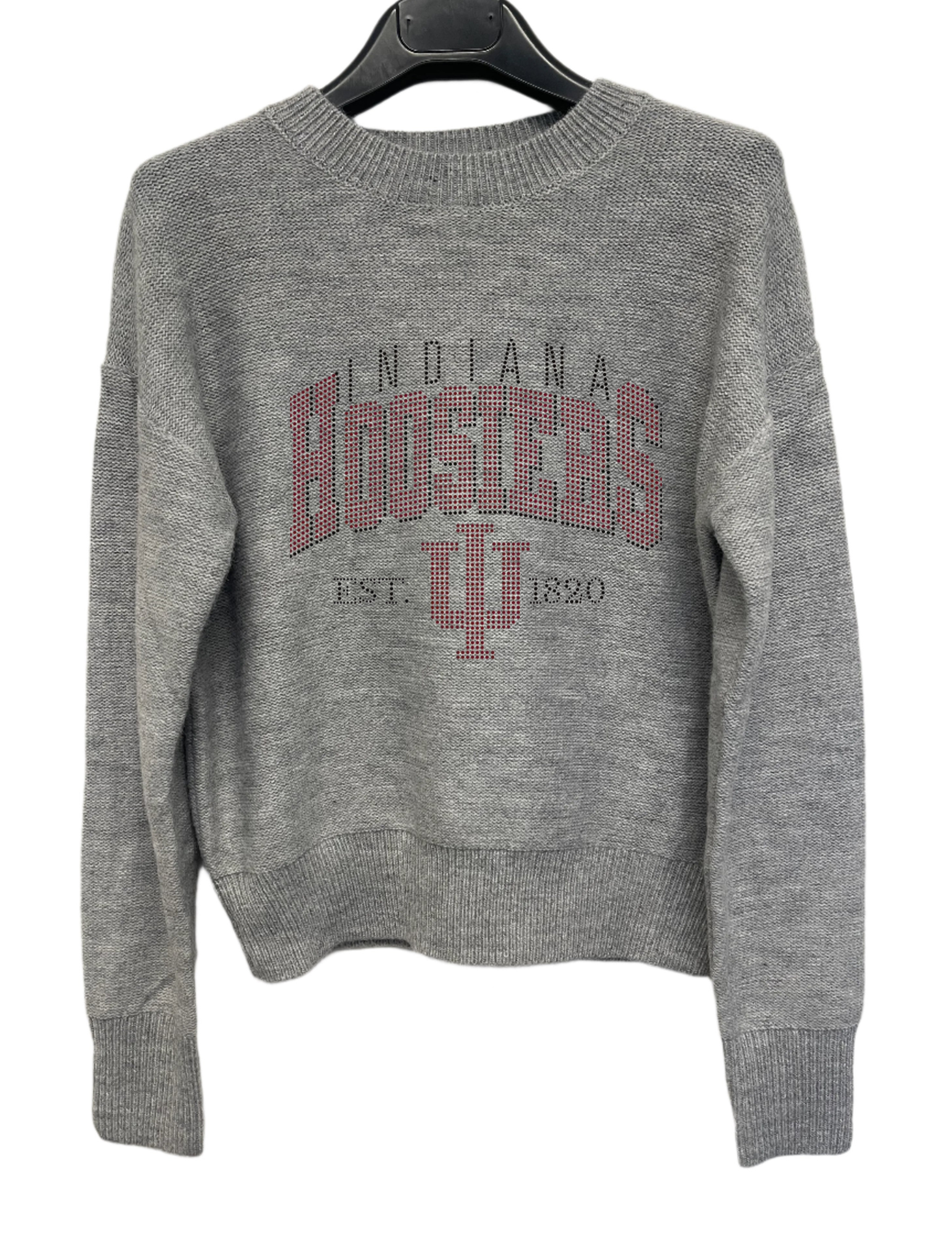 Indiana University IU EST 1820 Grey Crewneck Sweater