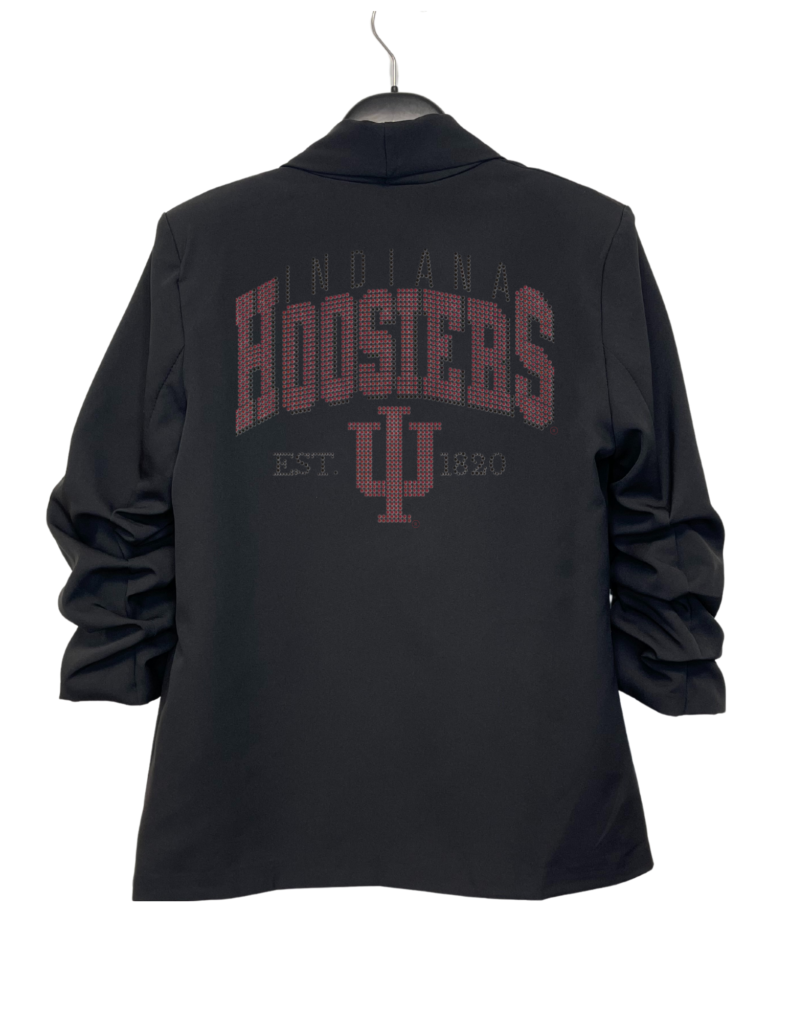 Indiana University EST. 1820 Ruched Black Blazer