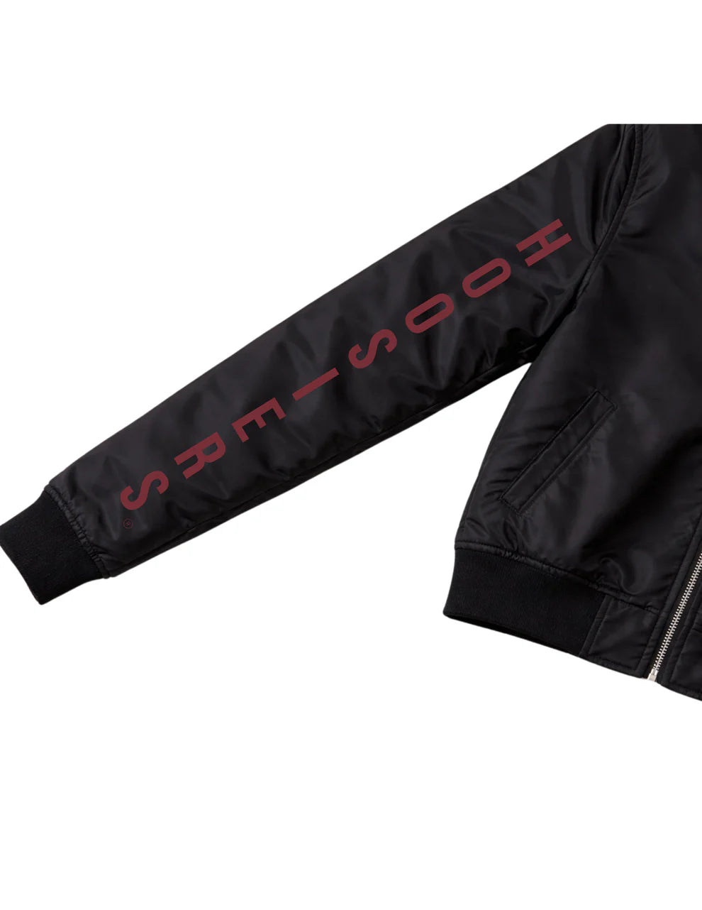 Indiana University Trident IU & Hoosiers Black Bomber Jacket