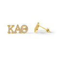Kappa Alpha Theta 18k Gold Plated Stud Earrings