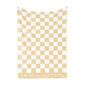 Kappa Alpha Theta Blanket - Thick Checkered Sherpa Blanket