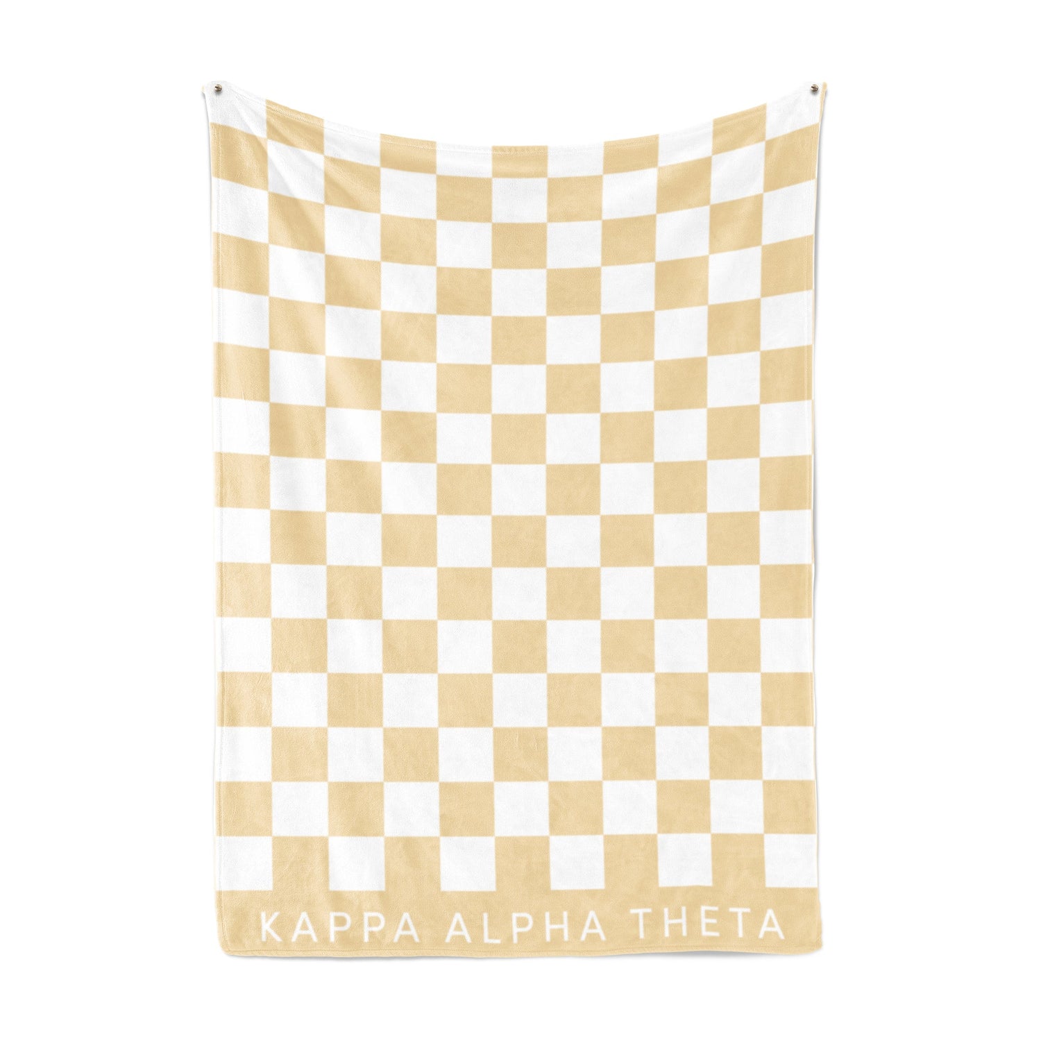 Kappa Alpha Theta Blanket - Thick Checkered Sherpa Blanket