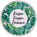 Kappa Kappa Gamma Palm Leaf Fringe Towel Blanket