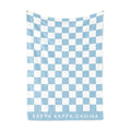 Kappa Kappa Gamma Blanket - Thick Checkered Sherpa Blanket