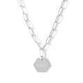Kappa Kappa Gamma Necklace- Silver Paperclip Style with KKG Pendant