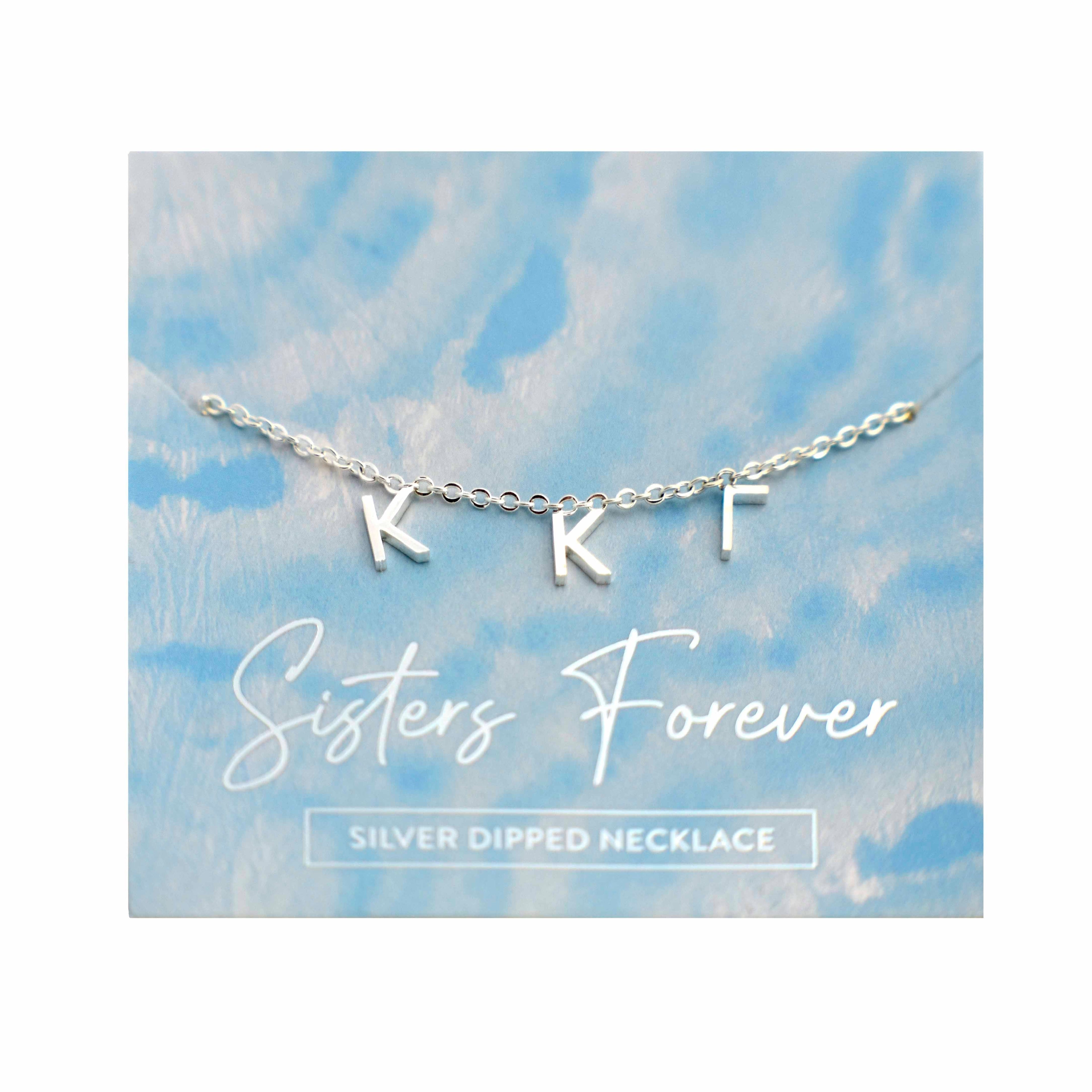 Kappa Kappa Gamma Silver Greek Letters Necklace