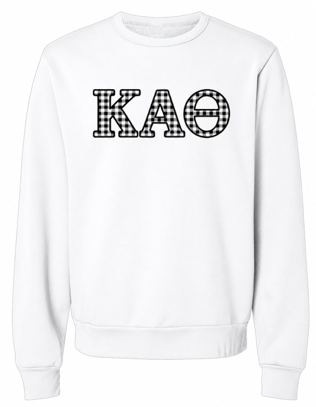 Kappa Alpha Theta Gingham Fleece Sweatshirt