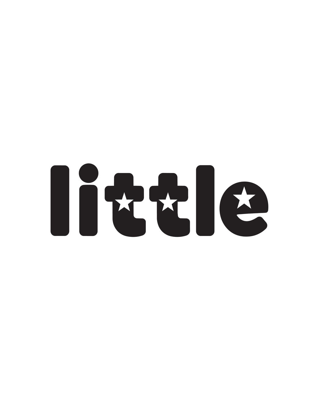 "Little" Letter Star Micro Rib Spaghetti Strap Tank