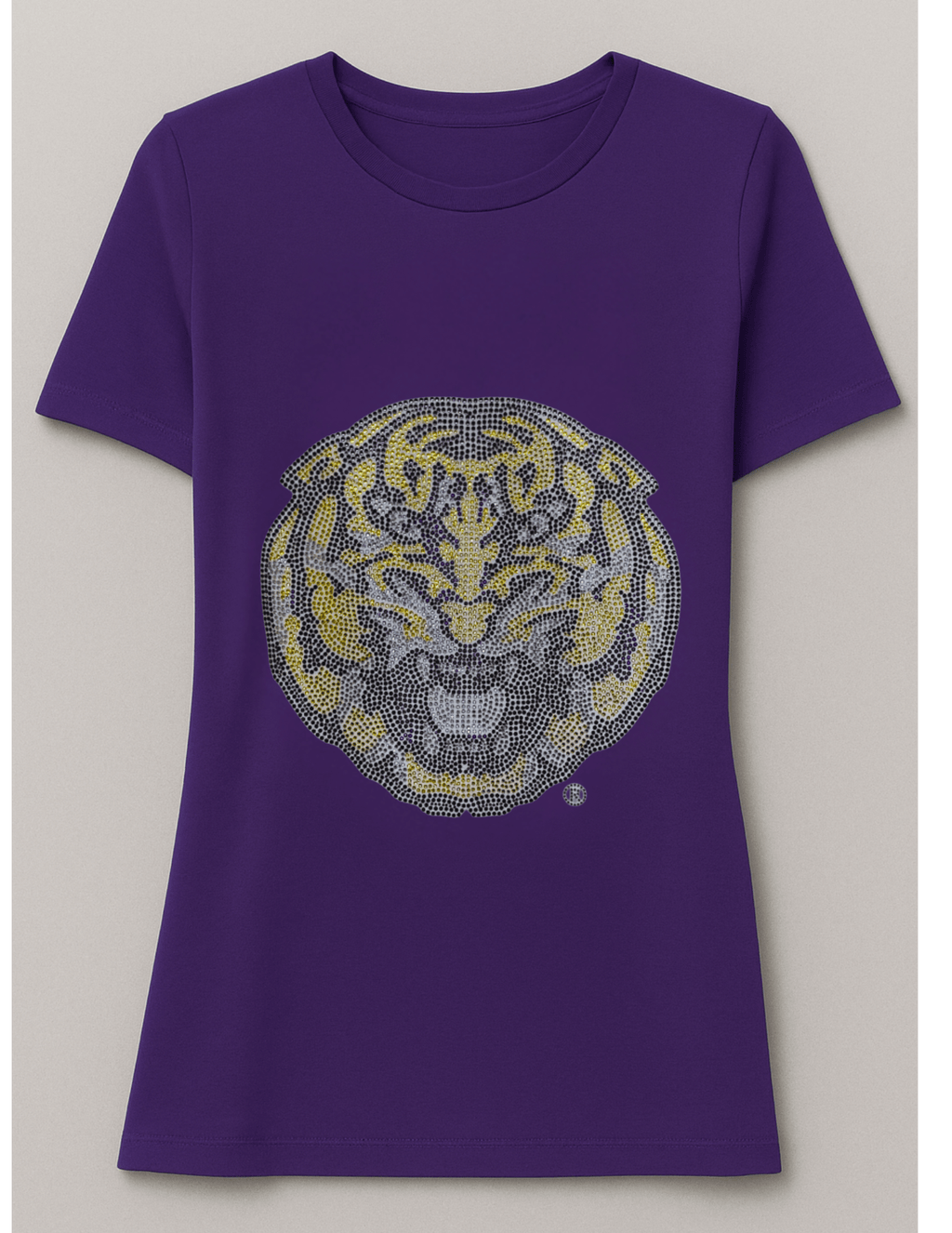 LSU Mike The Tiger Purple Crewneck Short Sleeve T-Shirt