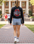 Ohio State Red Block O Black Denim Jacket