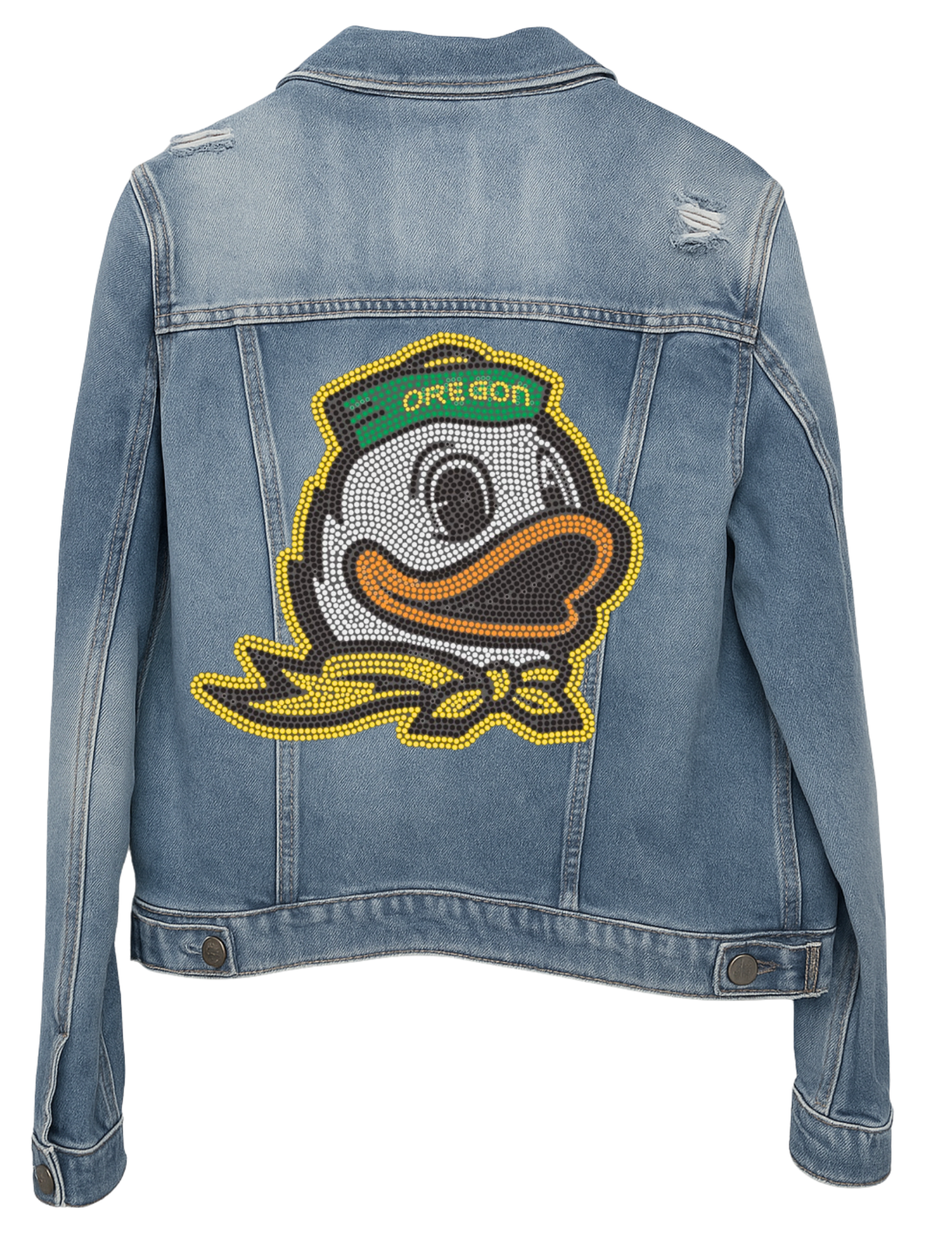 University of Oregon Duck Blue Denim Jacket