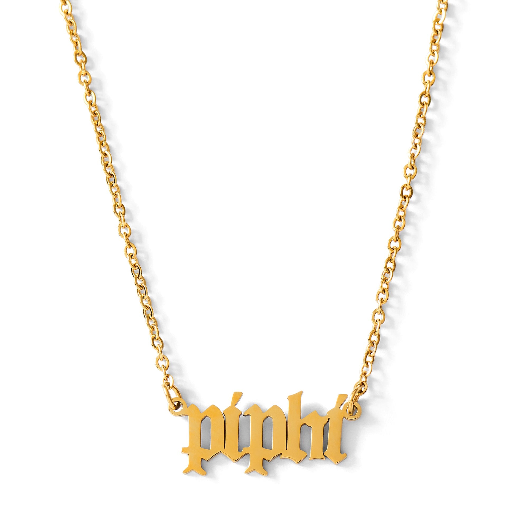 Pi Beta Phi Old English Style Sorority Necklace