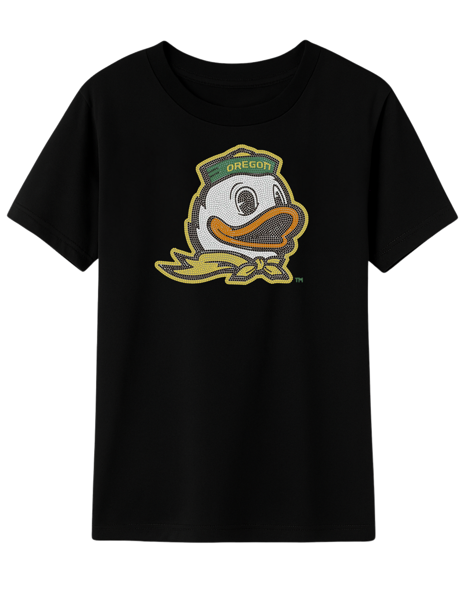 University of Oregon Duck Black Short Sleeve T-Shirt