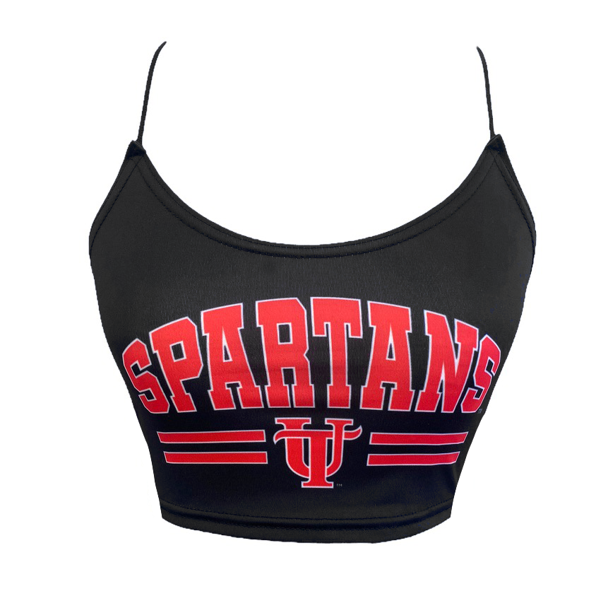 Tampa Spartans Black Spaghetti Tank