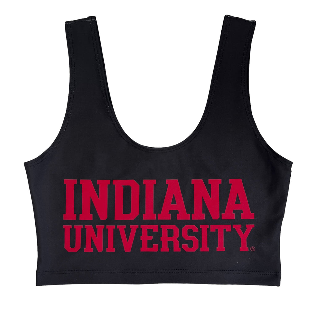 Indiana Hoosiers Black Crop Top