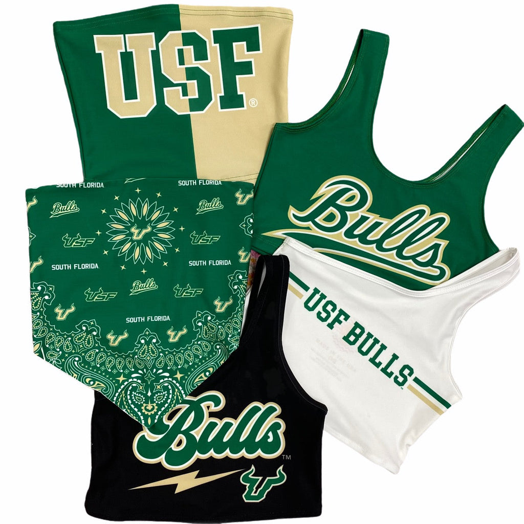 USF Green Crop Tank Top