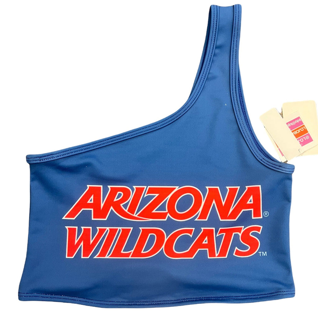 University of Arizona Navy One Shoulder Top