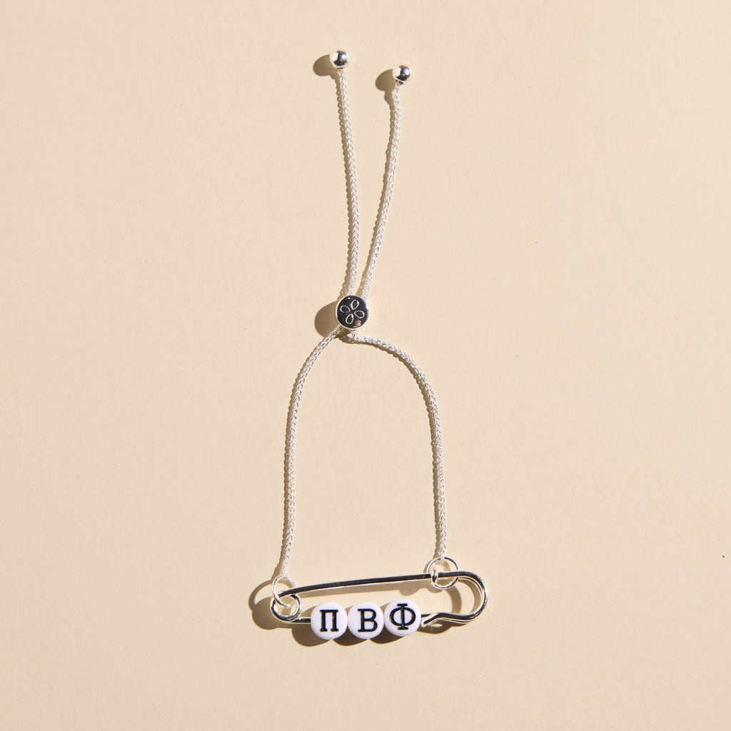 Pi Beta Phi Sorority Safety Pin Bracelet - Officially Licensed