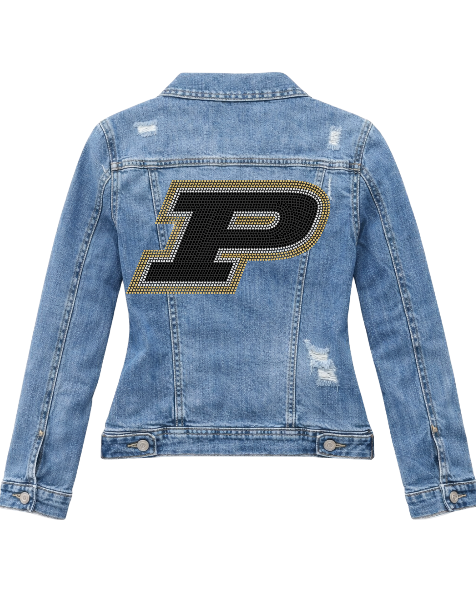Purdue University P Blue Denim Jacket