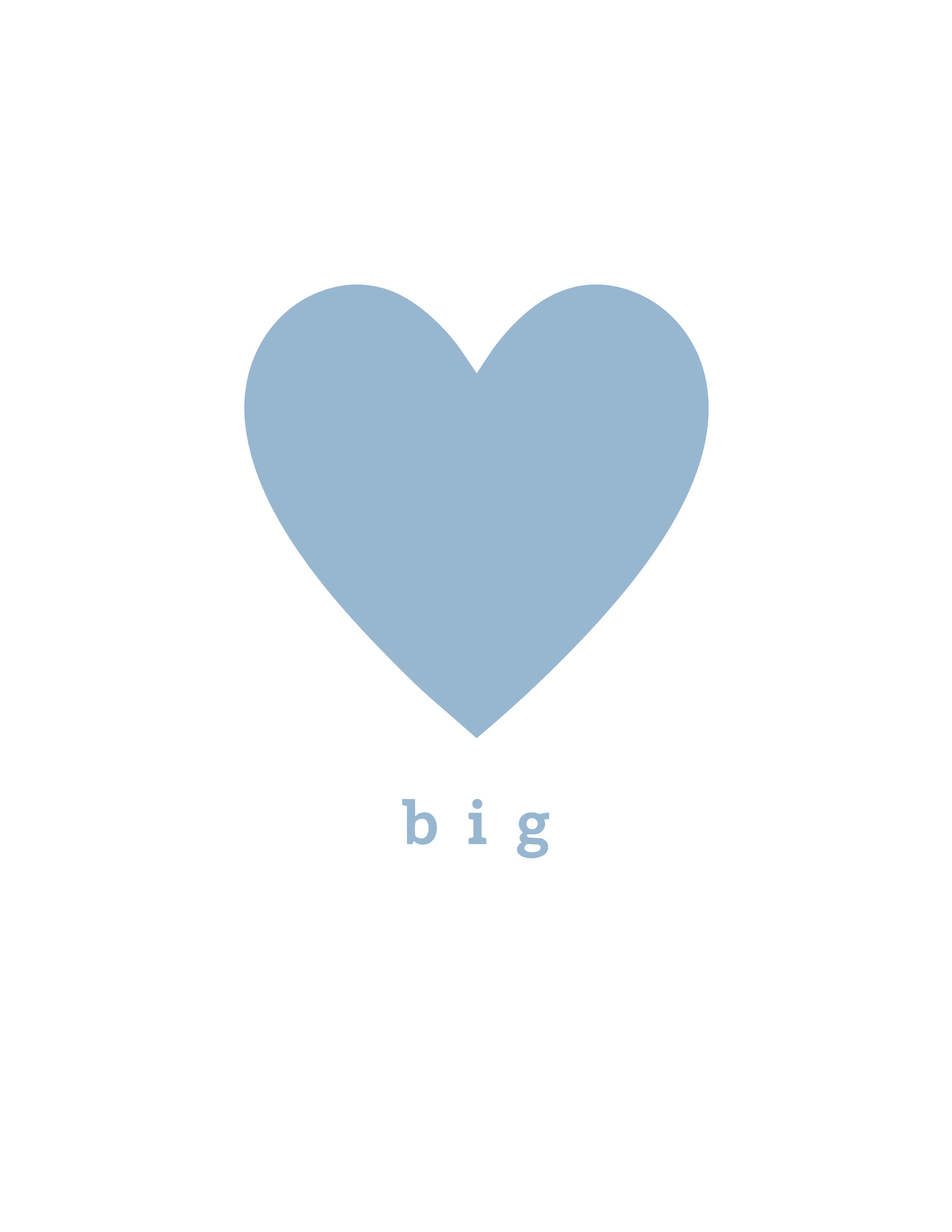 "Big" Simple Heart Cali Wave Wash Short