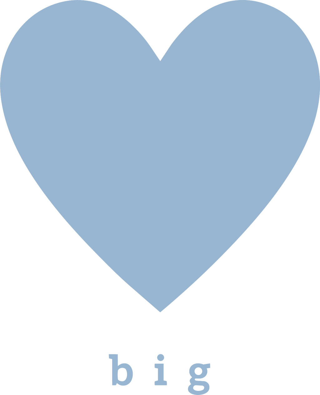 "Big" Simple Heart Micro Rib Spaghetti Strap Tank