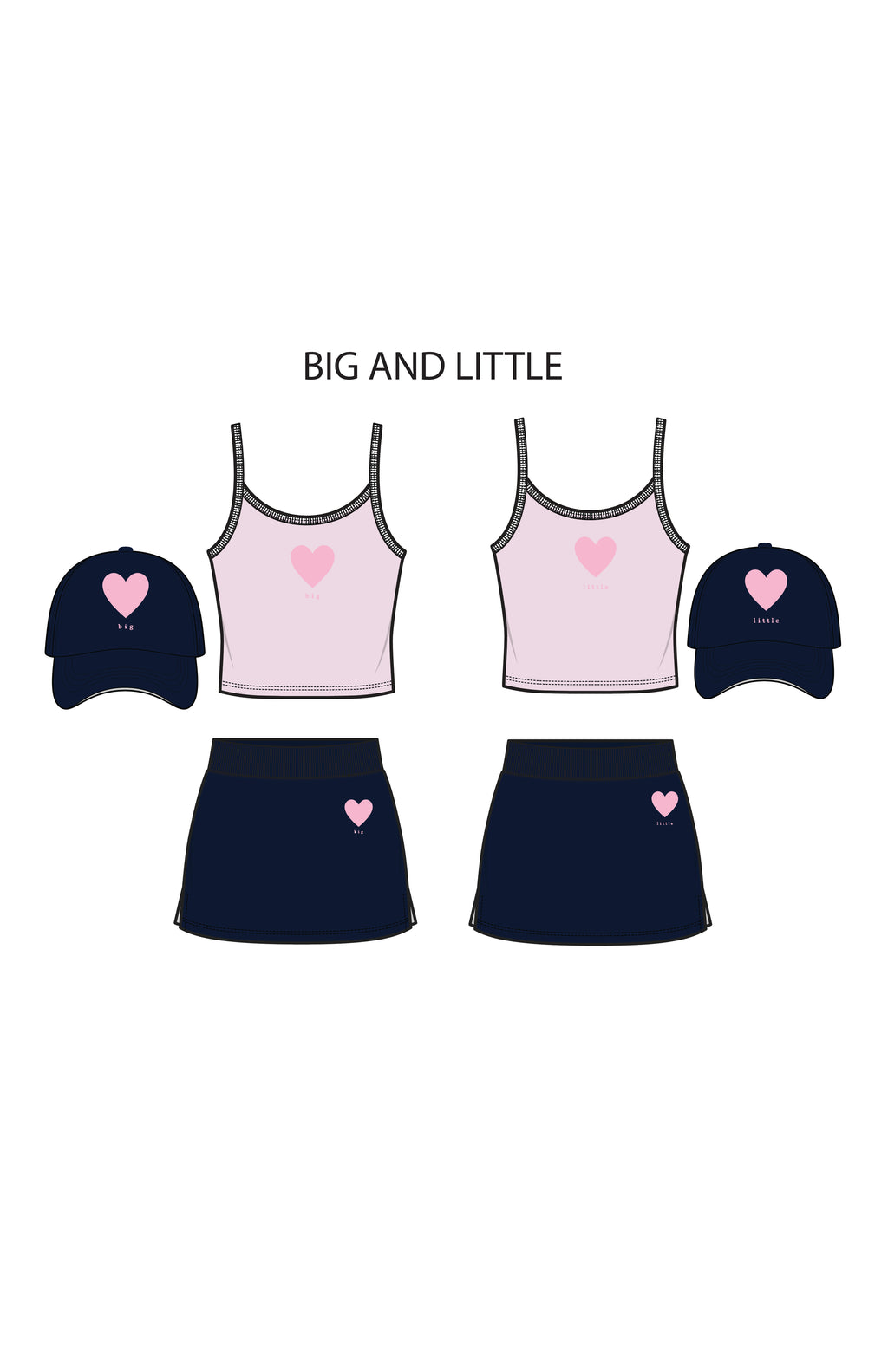 "Big" Simple Heart Skort