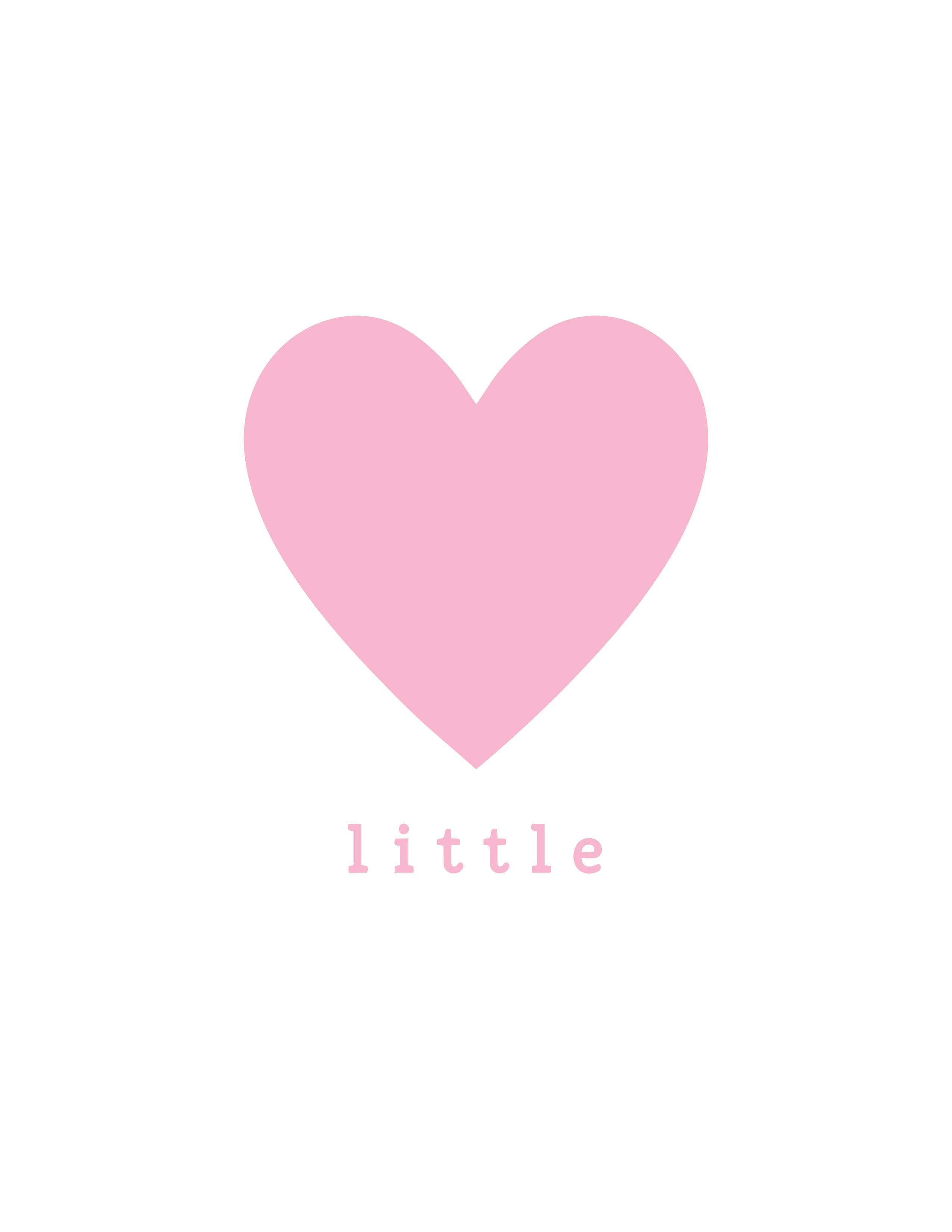 "Little" Simple Heart High Crown Trucker Hat