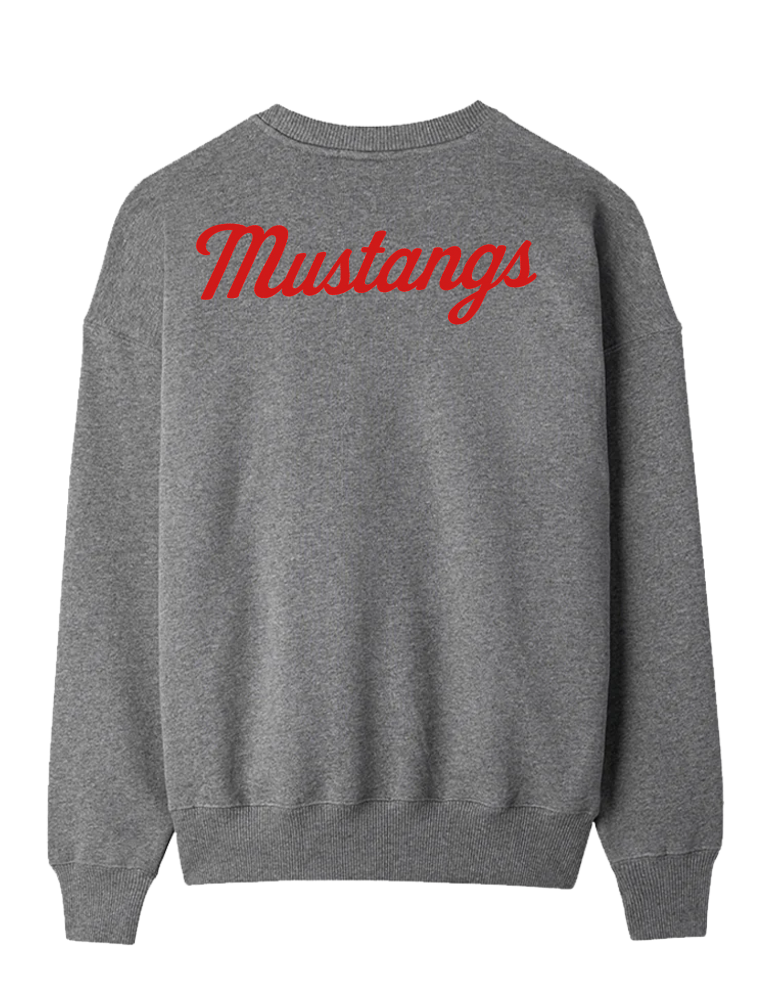 SMU Mustangs Crewneck Grey Sweatshirt