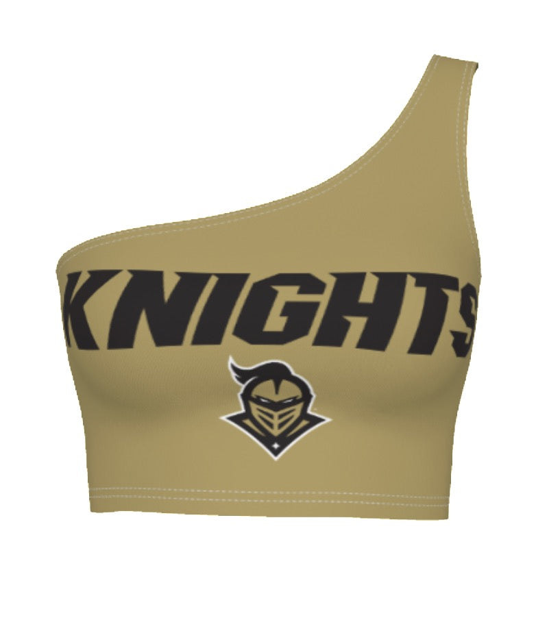UCF Gold One Shoulder Top