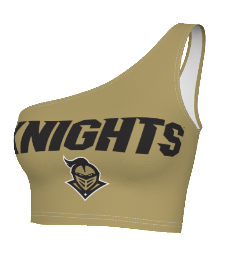 UCF Gold One Shoulder Top