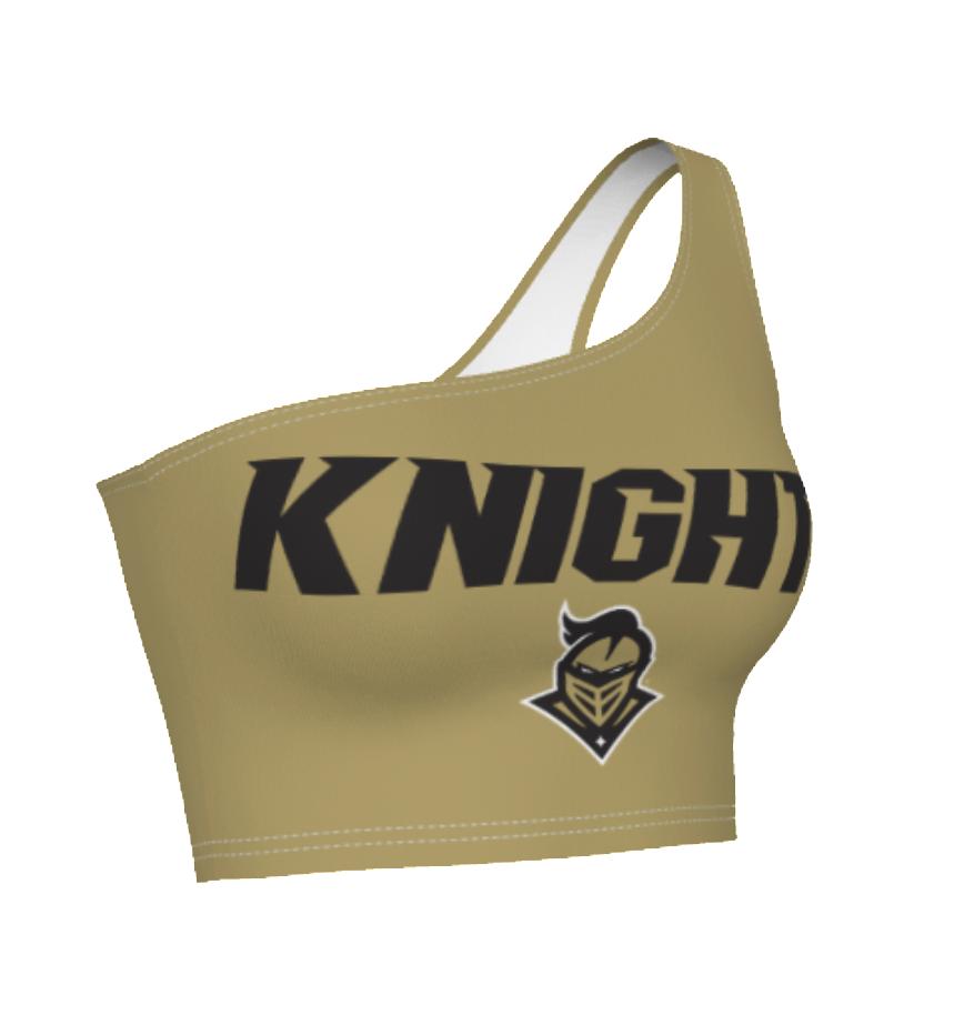 UCF Gold One Shoulder Top