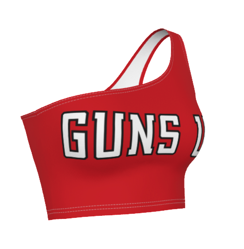Texas Tech Guns Up One Shoulder Top