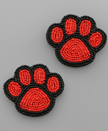Red/Black Paw Print