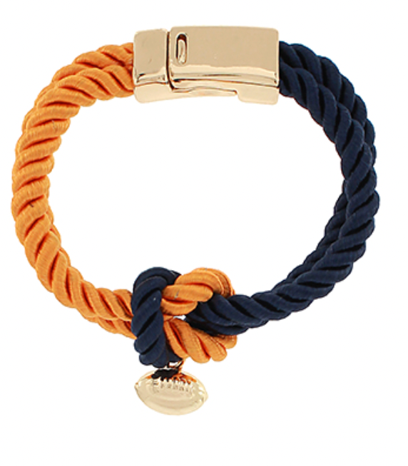 Orange/Navy Rope Bracelet