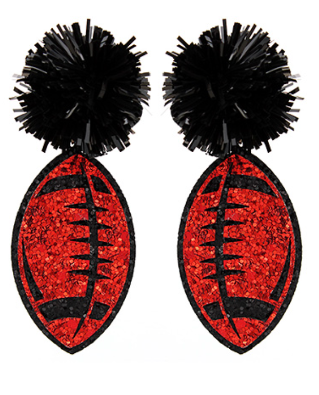 Pom Pom Glitter Football