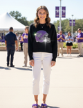 TCU Helmet Black Crewneck Sweater
