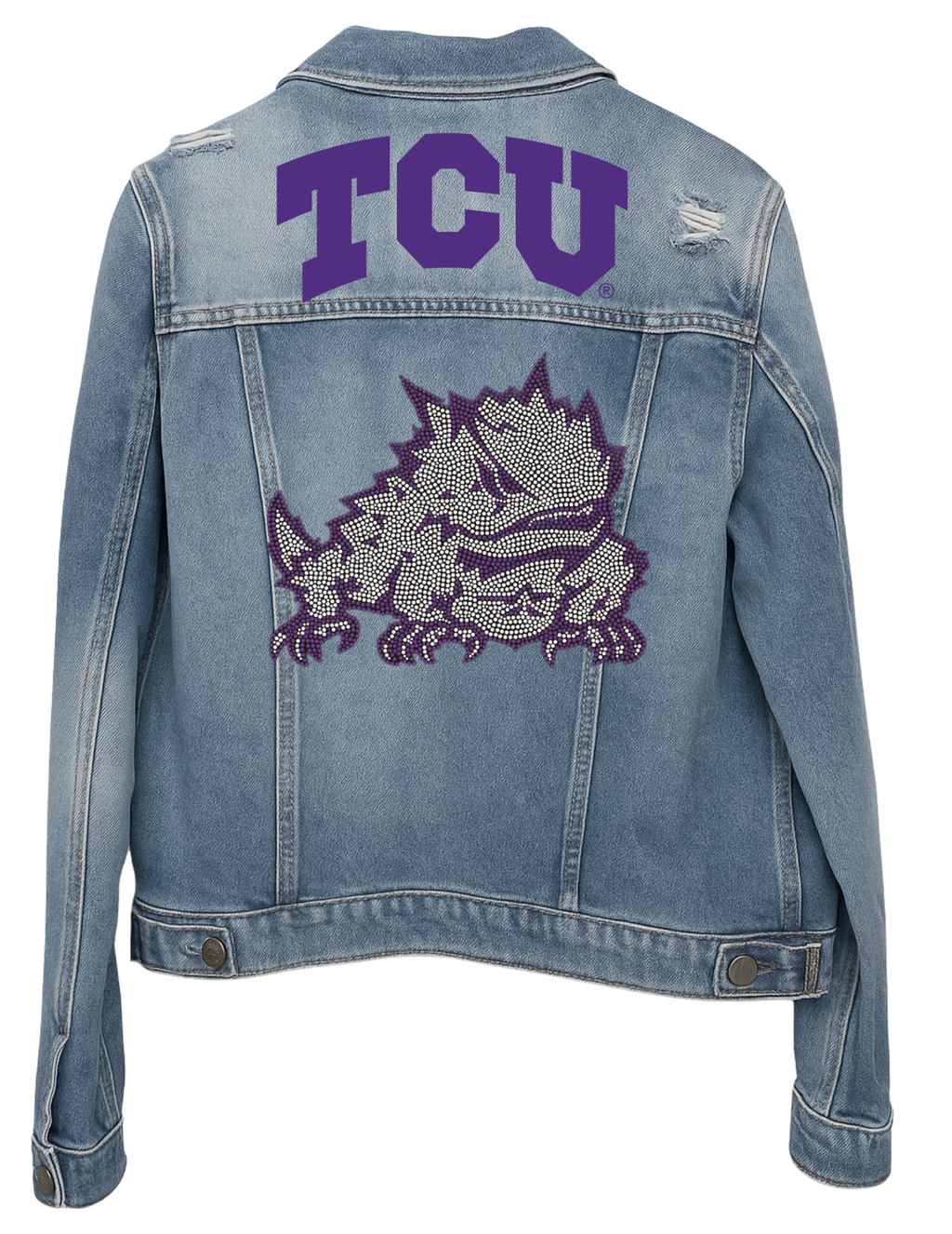 TCU Horned Frog Denim Jacket