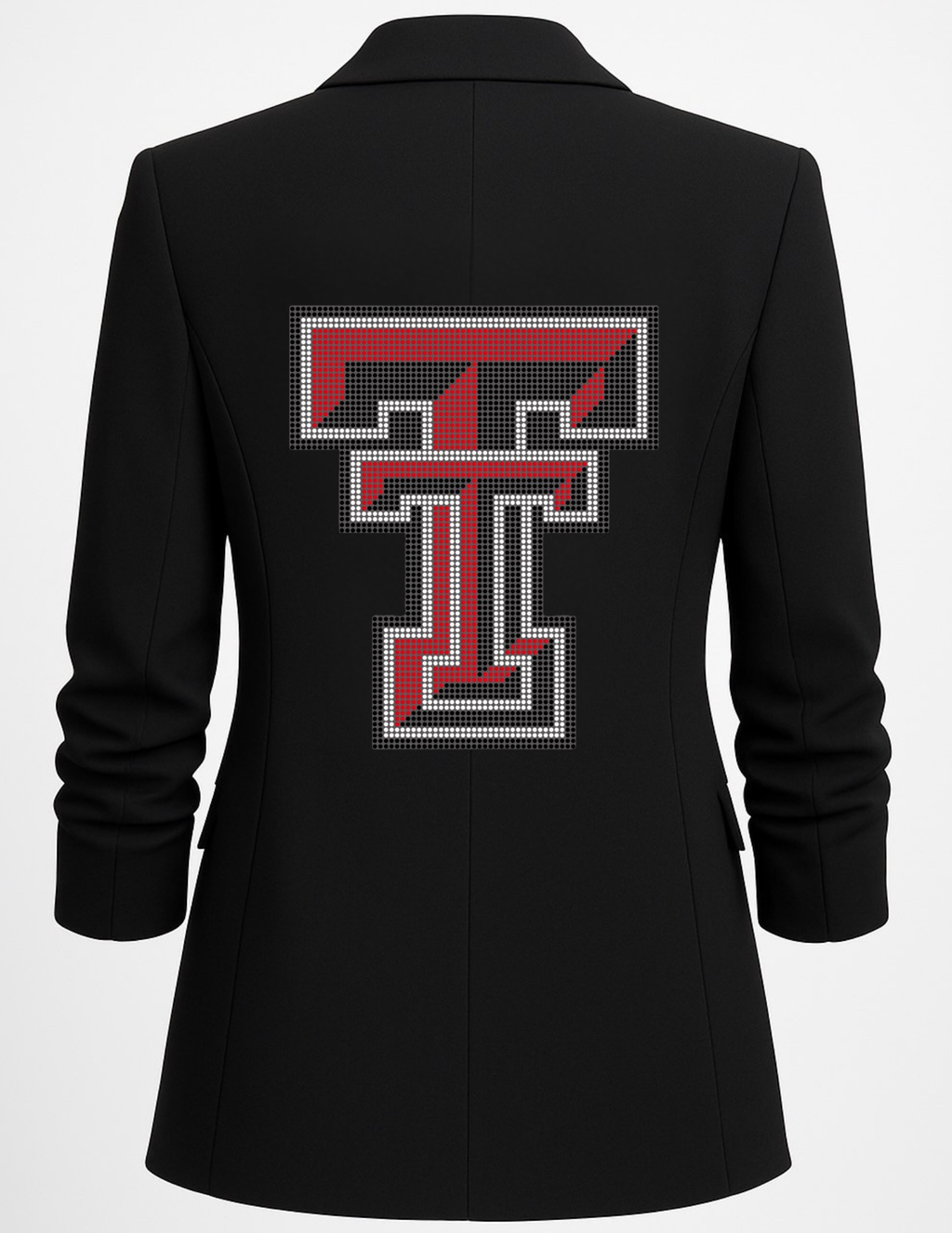 Texas Tech TT Ruched Black Blazer