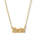 Kappa Alpha Theta Old English Style Sorority Necklace