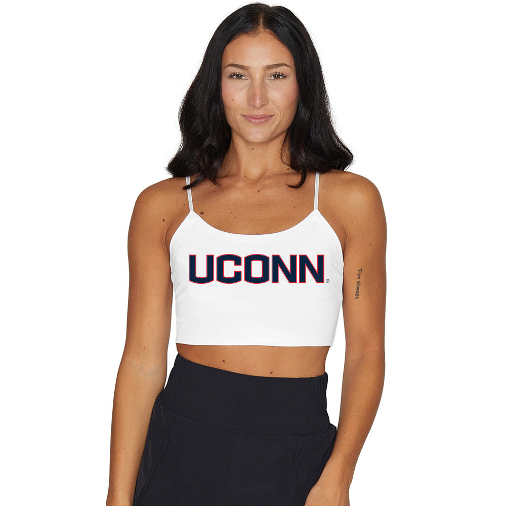 UConn White Spaghetti Tank