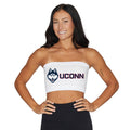 UConn White Bandeau Top