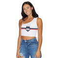 UConn White One Shoulder Top