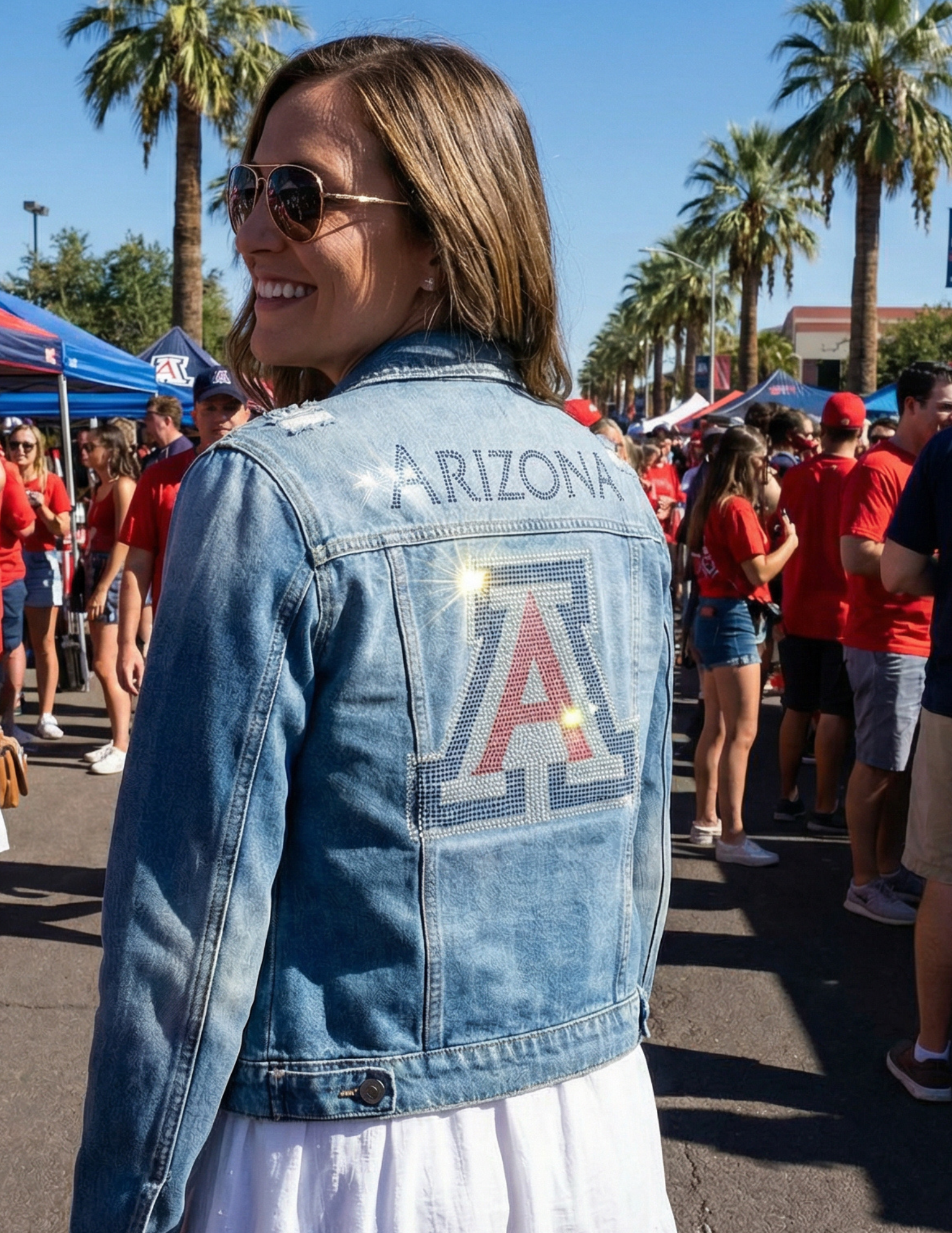 University of Arizona Block A Blue Denim Jacket