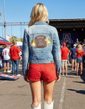 University of Arizona Football Blue Denim Jacket
