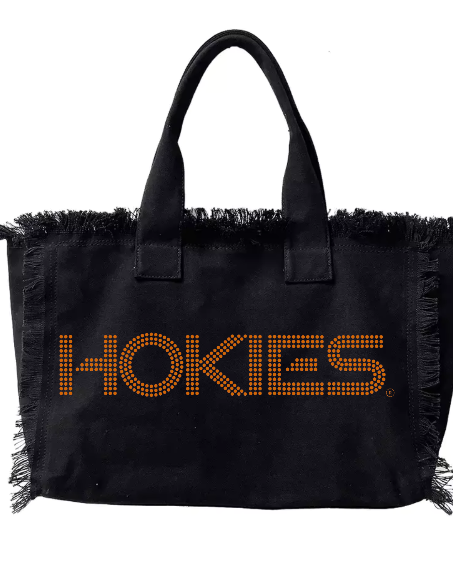Virginia Tech Hokies Black Canvas Tote Bag
