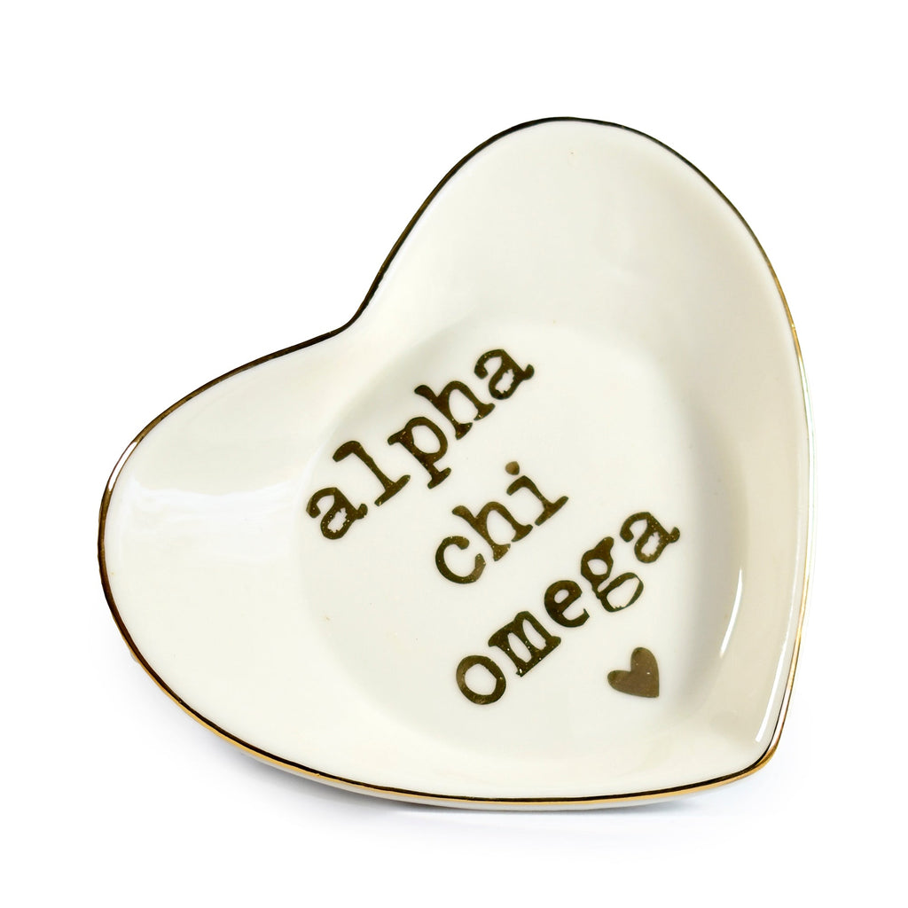 Alpha Chi Omega Ceramic Ring Dish