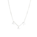 Alpha Delta Pi Silver Greek Letters Necklace