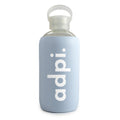 Alpha Delta Pi Glass Water Bottle with Silicone Sleeve