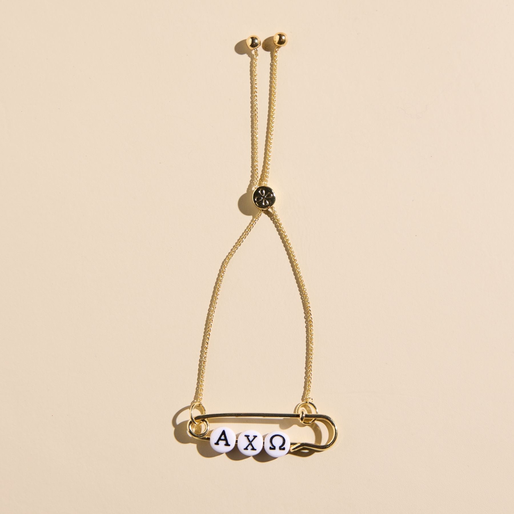 Alpha Chi Omega Sorority Safety Pin Bracelet - Officially Licensed