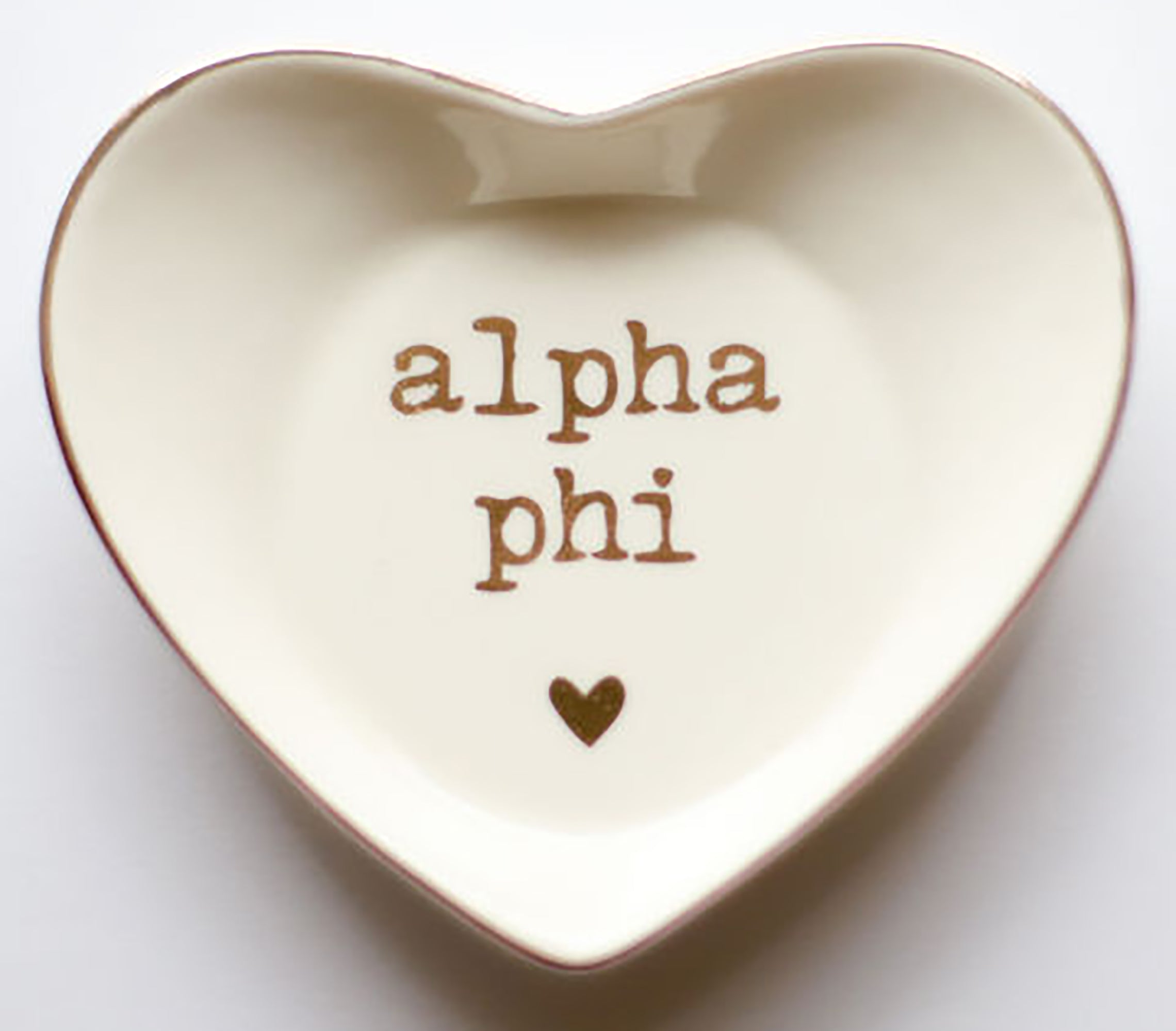 Alpha Phi Ceramic Ring Dish
